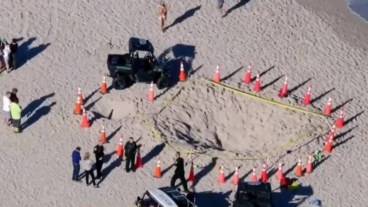 Una nena murió tras ser tragada por la arena en una playa de Miami