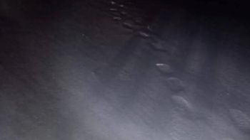 Huellas del turista brasileño que se perdió en Santa Cruz.