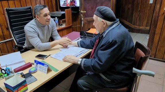 Bariloche Center: visitó a los policías que lo rescataron del incendio 