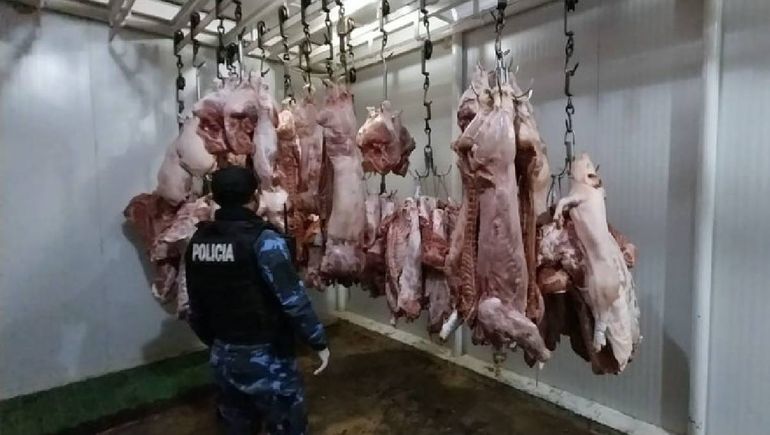 Comercios ofrecían a la venta 1800 kilos de carne en mal estado