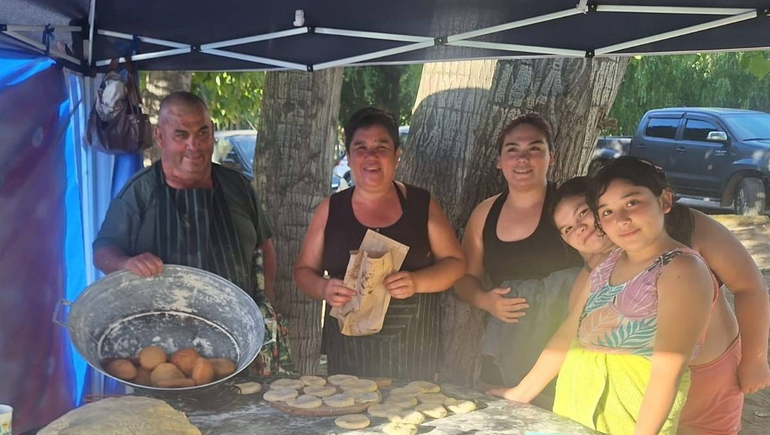 Una familia que se las ingenia para salir adelante