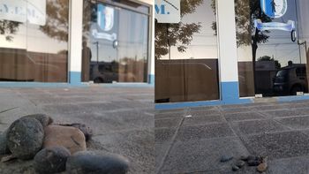 otra vez: atacaron a piedrazos las oficinas del gremio soyem otra vez: atacaron a piedrazos las oficinas del gremio soyem