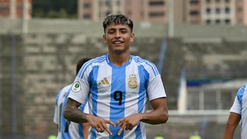 Agustín Ruberto marcó el segundo tanto de la selección contra Chile. 