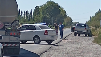 El hecho se registró a 3 kilómetros del cuerpo de Seguridad Vial de Allen sobre ruta 22.