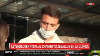 Leyendeker visitó a Zeballos tras la operación: Estaba muy angustiado