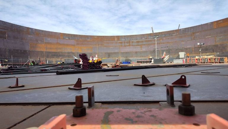 La obra del VMOS estará completa este año: en el segundo semestre comenzará la exportación de petróleo por Río Negro.