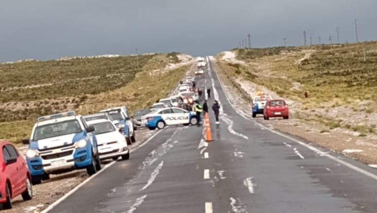 Dos heridos graves por un violento accidente en plena tormenta