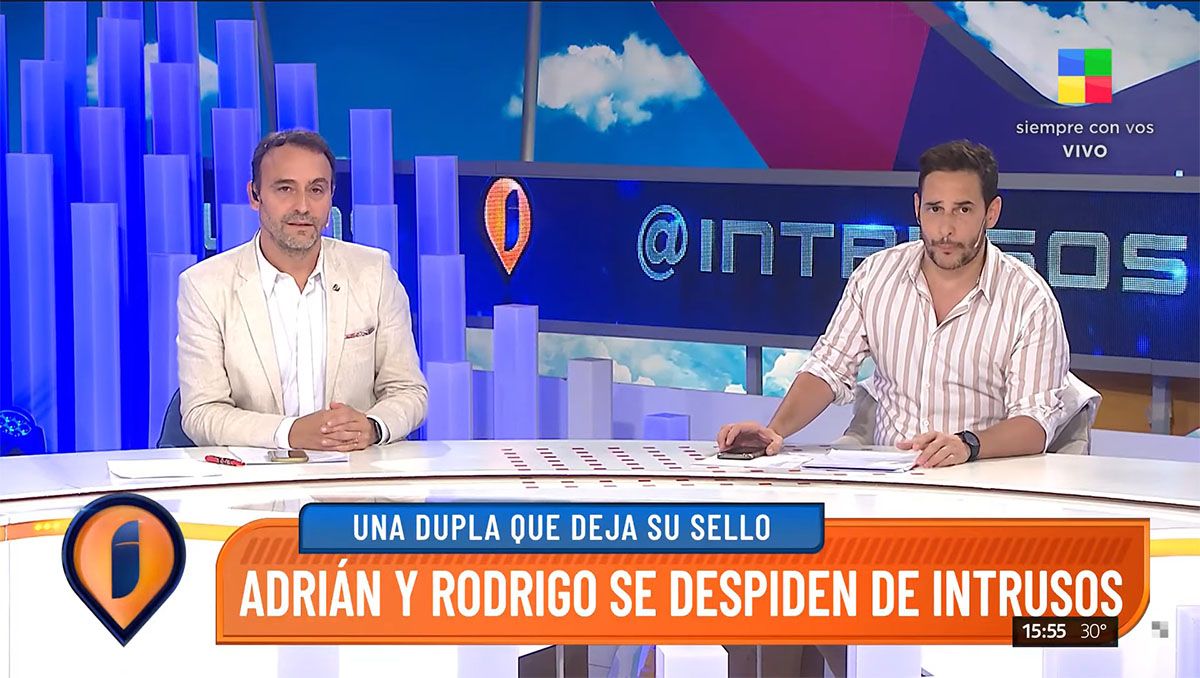 Intrusos: la emotiva despedida de Adrián Pallares y Rodrigo Lussich