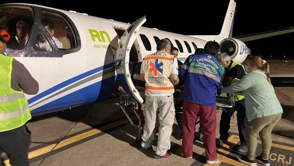Sufrió un aneurisma y lo trasladaron de urgencia a Cipolletti