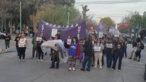 La marcha en Cipolletti se concentró en la plaza San Martín.