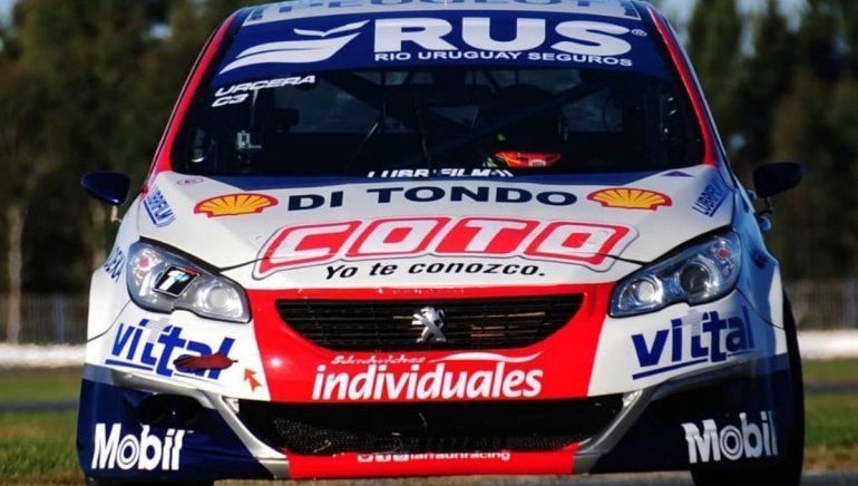Urcera giró por primera vez con el 408 en el Turismo Nacional