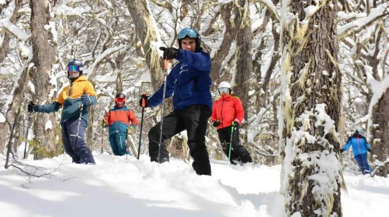 El esquiador que hace al Perito Moreno una experiencia única