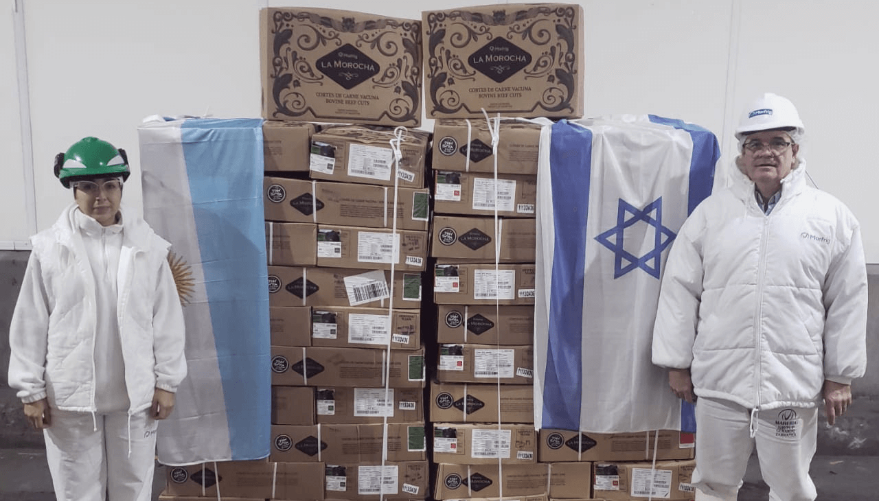 El principal corte que se comercializa en Israel es el bife ancho.