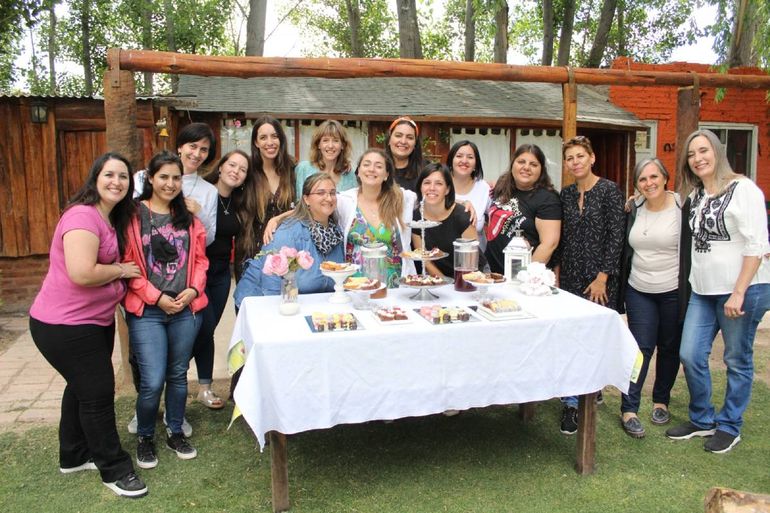 En el cierre de actividades de fin de año se encuentran las mujeres del club de los jueves. Foto gentileza Daiana Fica