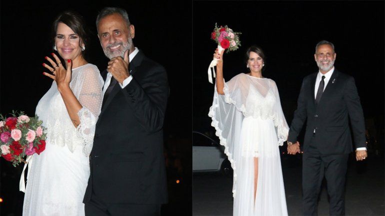 Las mejores fotos del casamiento de Jorge Rial y Romina Pereiro