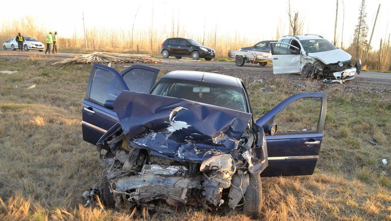 ¿Cuál es el estado de salud de las personas accidentadas sobre la Ruta 151?