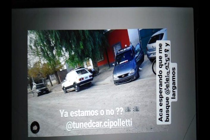 Video: adolescentes se filmaron corriendo picadas clandestinas cerca de Ferri