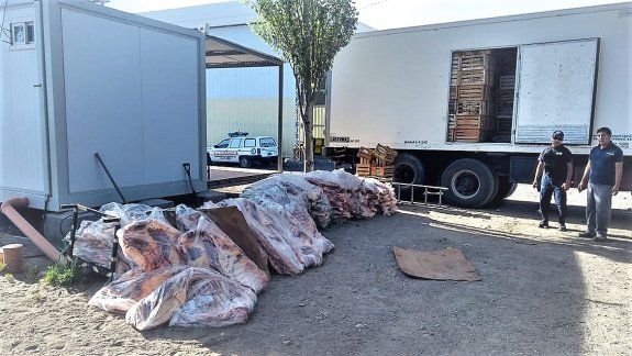 Atraparon dos cargamentos de carne ilegal en la zona