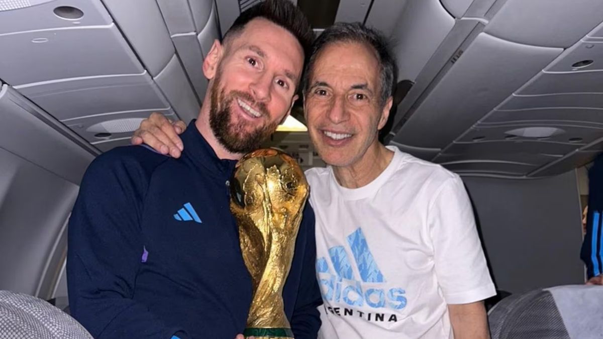 Lionel Messi y Marito, el utilero histórico de la Selección