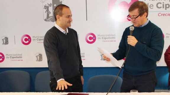 Tortoriello le tomó juramento a Pierucci como secretario de Acción Social.