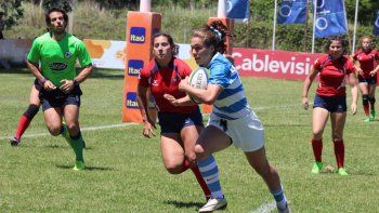 Genghini, en el contundente triunfo frente a la selección chilena.