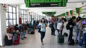 Se registró un gran movimiento en la terminal cipoleña en el Jueves Santo.