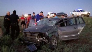 otro vuelco en la ruta 151: una mujer sufrio heridas de gravedad por el impacto