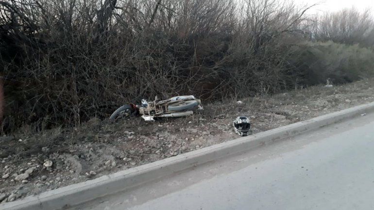 Un brutal choque entre motos terminó con dos hombres heridos de gravedad