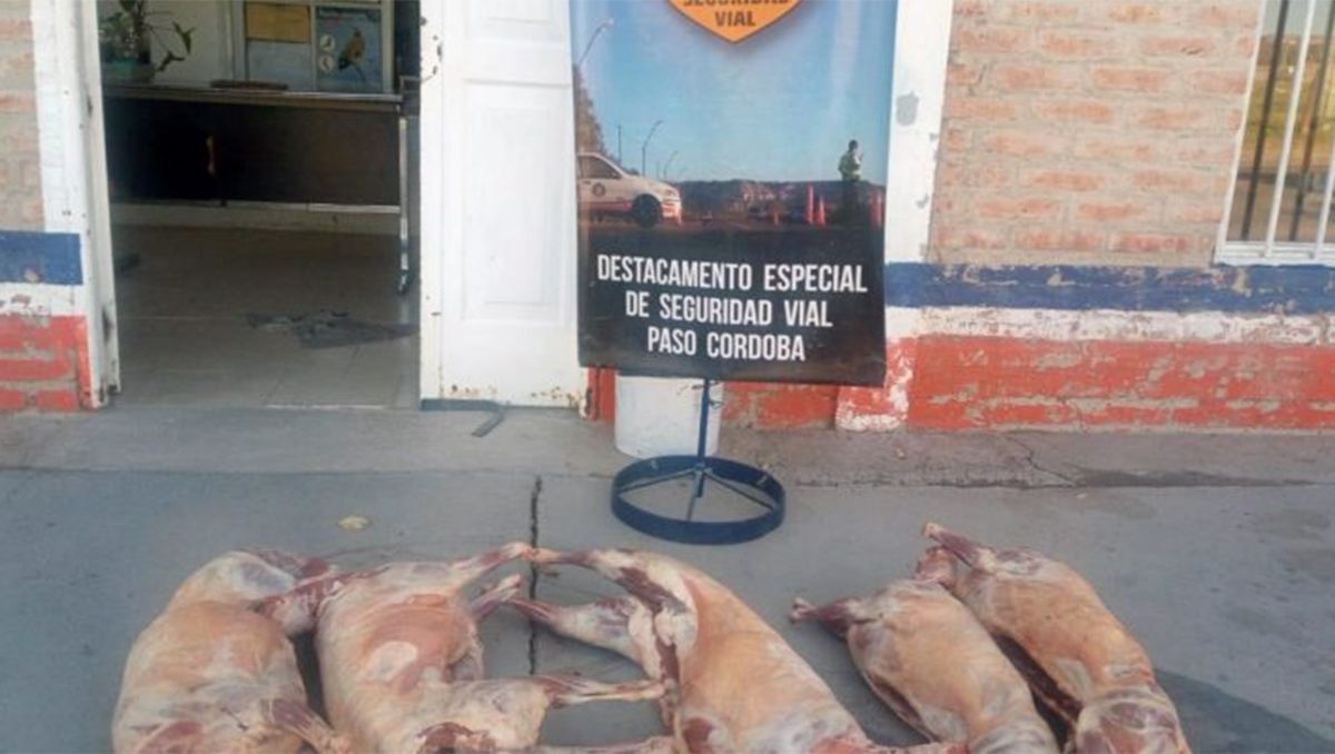 Tráfico de carne: ahora la Policía secuestró corderos faenados