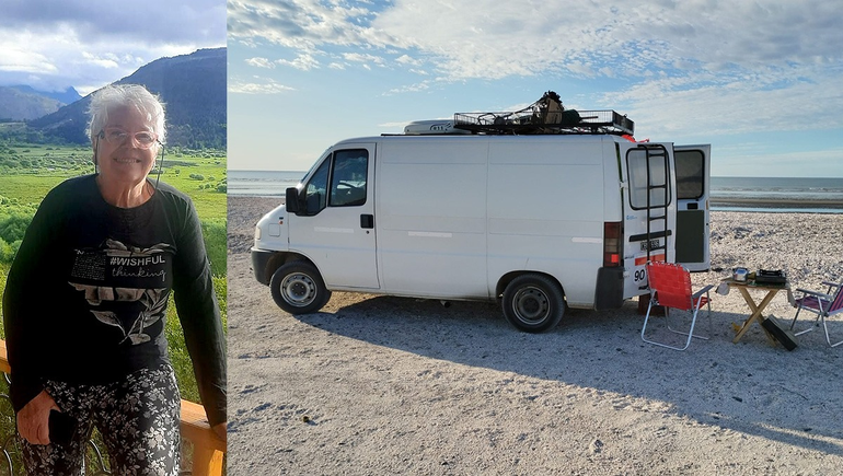De la playa a la montaña, Alicia no para con su Motorhome. De la playa a la montaña, Alicia no para con su Motorhome.