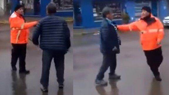 Brutal agresión de un dirigente de la Uocra a inspectores de tránsito 