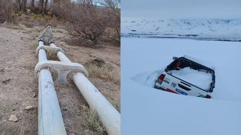 El temporal de nieve y viento causó inconvenientes en distintos puntos de la provincia de Neuquén / Foto Gentileza