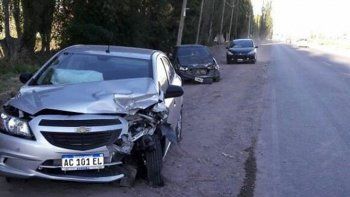 violento choque en la ruta chica: cinco heridos