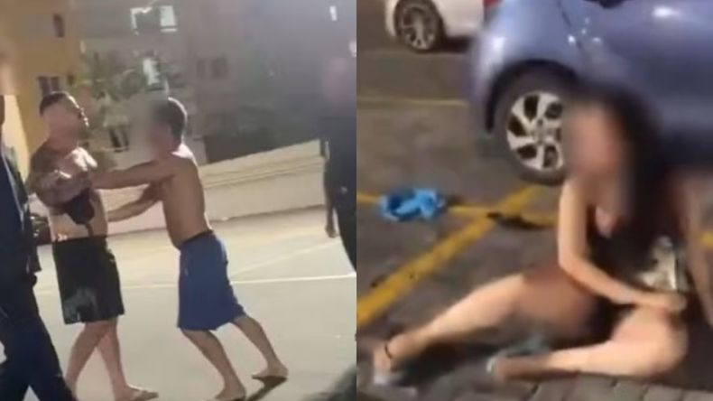 Así fue la violenta agresión de un soldado a su esposa y a policías antes de ser arrestado