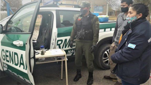Gendarmería controlaba la cuarentena y encontró marihuana