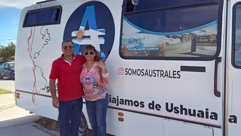 La pareja es de Olavarría y está de pasada en la zona.