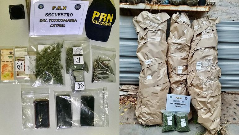 Exitosos operativos en Catriel: desactivaron tres puntos de venta de droga