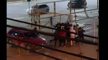 video: salvaje enfrentamiento frente al club cipolletti
