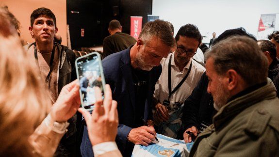 La visita de Gabriel Batistuta en Neuquén