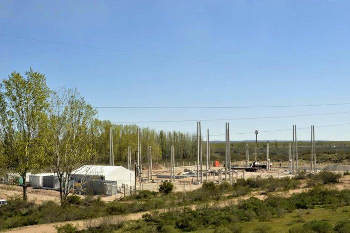 Trabajos finales en  la nueva Estación Transformadora de Allen
