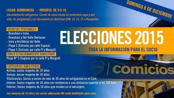Boca elige hoy a su nuevo presidente