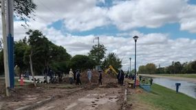 El accidente se produjo en una excavación por una obra de cloacas.