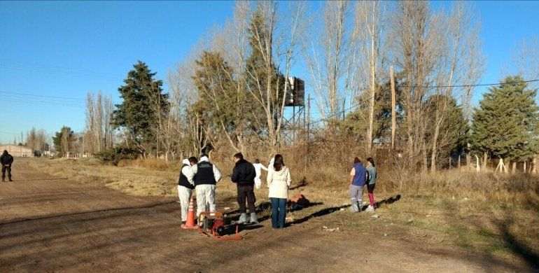 Encontraron restos humanos en un parque industrial