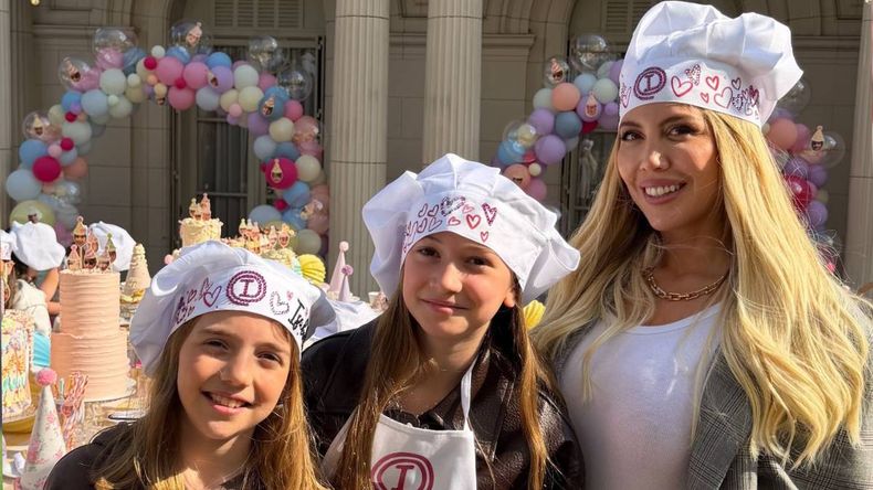 El lujoso cumpleaños de la hija menor de Wanda Nara y Mauro Icardi: tortas gigantes y una mansión de ensueño
