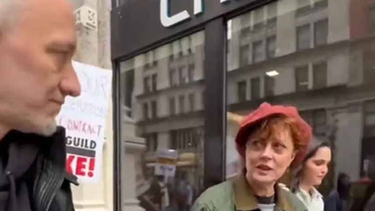 Andy Kusnetzoff y un incómodo momento con Susan Sarandon.