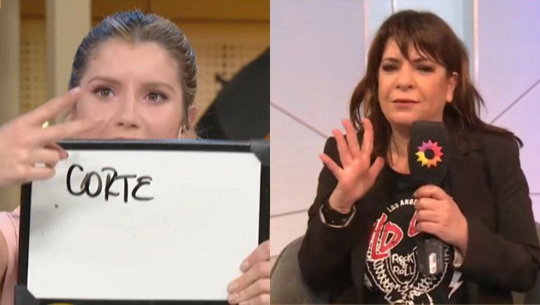 Andrea Taboada quiso hablar y la sacaron del móvil