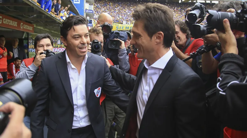 Guillermo Barros Schelotto vuelve a enfrentar al entrenador de River, Marcelo Gallardo.