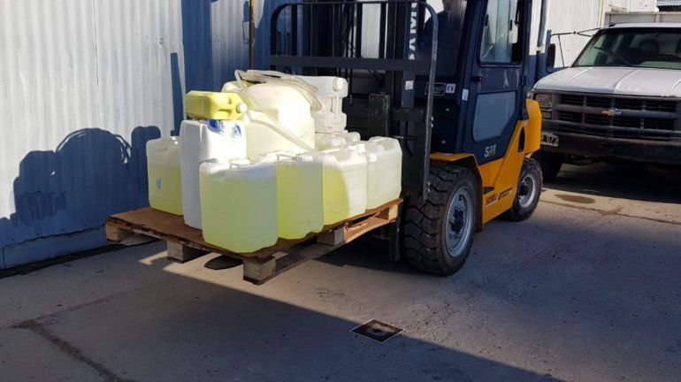 Entregan cargamentos con lavandina a comisarías rionegrinas