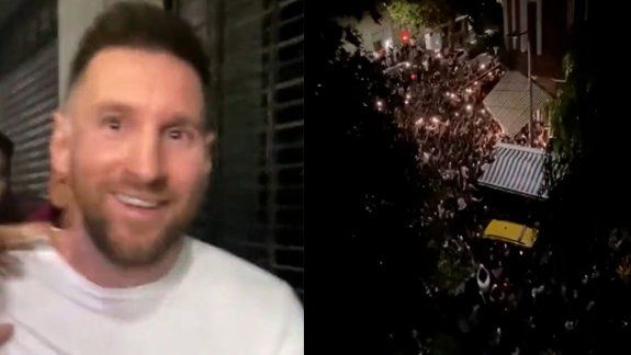 Messi en Argentina: una multitud revolucionó una parrilla en Palermo