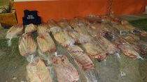 otra vez carne ilegal: decomisaron 30 costillares